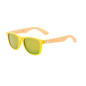 Ferguson zonnebril - bamboe pootjes - gekleurd frame - gespiegelde glazen - UV400