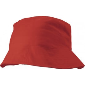 Zonnehoed katoen-Rood-Zonder opdruk