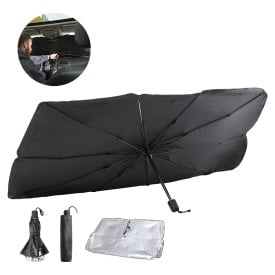 Zonnescherm Birdy - polyester UV - 140x78 cm - handmatig openen