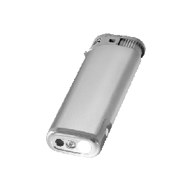 Zorr Led Piezo Elektronische aansteker HC, navulbaar-Zilver