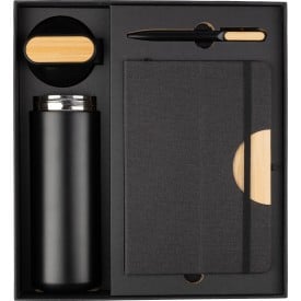 Zwart kartonnen geschenkset Kurt-Zwart