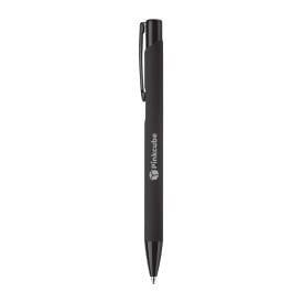 Alicante balpen - metaal - blauwe inkt - rubberised - soft touch