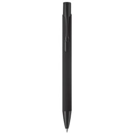 Alicante balpen - metaal - blauwe inkt - rubberised - soft touch