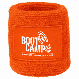 Zweetbandje met label-Zonder opdruk-Oranje, #f36527