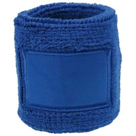 Zweetbandje - katoen - 8 x 6 cm - met label