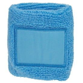 Zweetbandje - katoen - 8 x 6 cm - met label