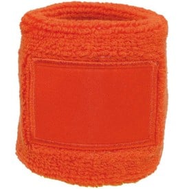 Zweetbandje - katoen - 8 x 6 cm - met label