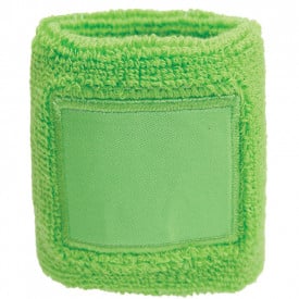 Zweetbandje met label-Lichtgroen, #a0d06d-1 kleur