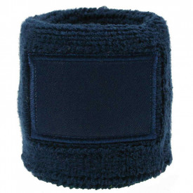 Zweetbandje met label-Zonder opdruk-Marineblauw, #133053