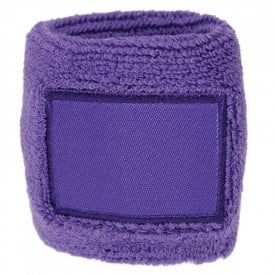 Zweetbandje met label-Paars, #7261a0-1 kleur