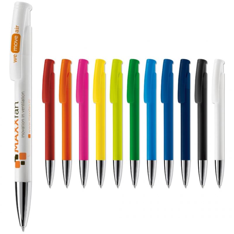 Avalon balpen - kunststof - blauwe inkt - metalen tip - hardcolour