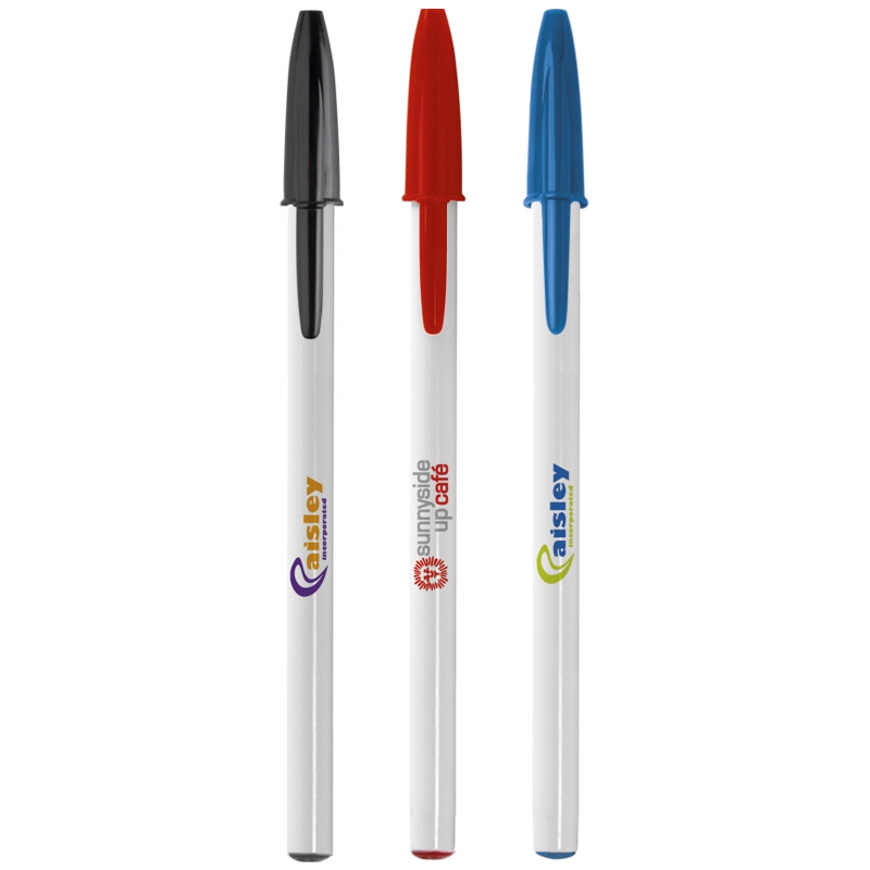 BIC® Style balpen - kunststof - blauwe inkt - losse dop
