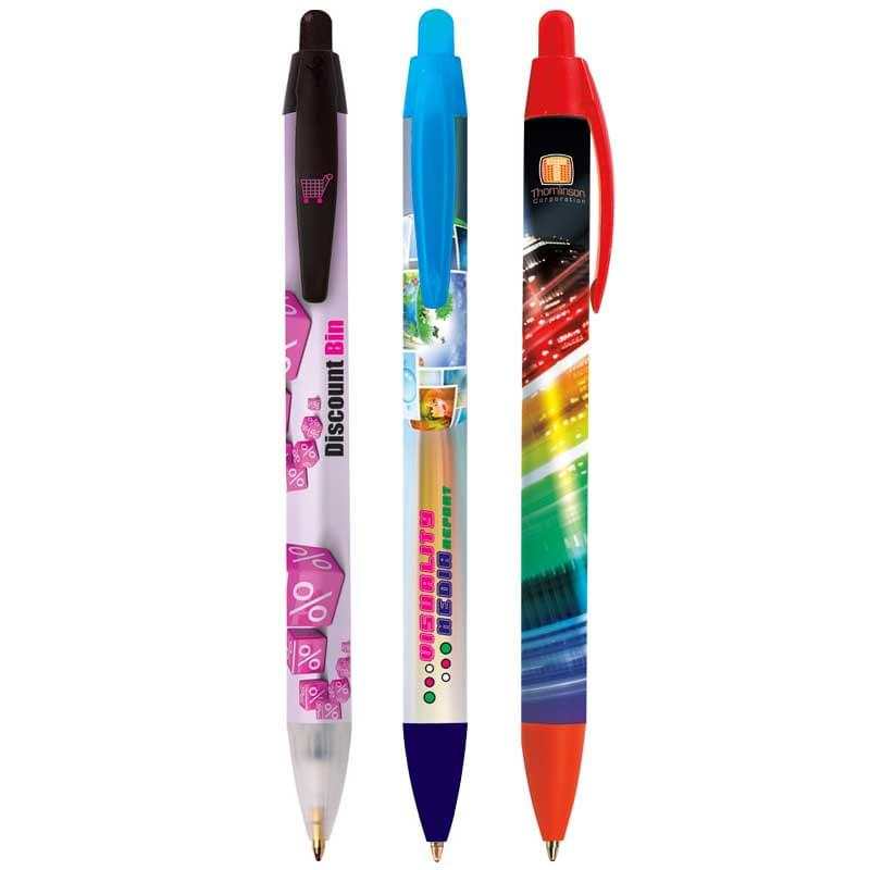 BIC® Wide Body™ balpen - kunststof - zwarte, blauwe inkt 