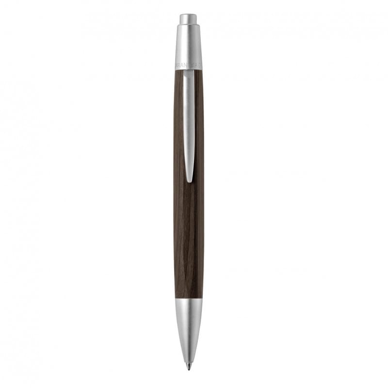 Caran d'Ache Alchemix motief balpen - metaal - blauwe inkt - flexibele clip - push knop