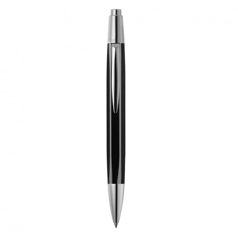 Caran d'Ache Alchemix balpen - metaal - blauwe inkt - flexibele clip - push knop
