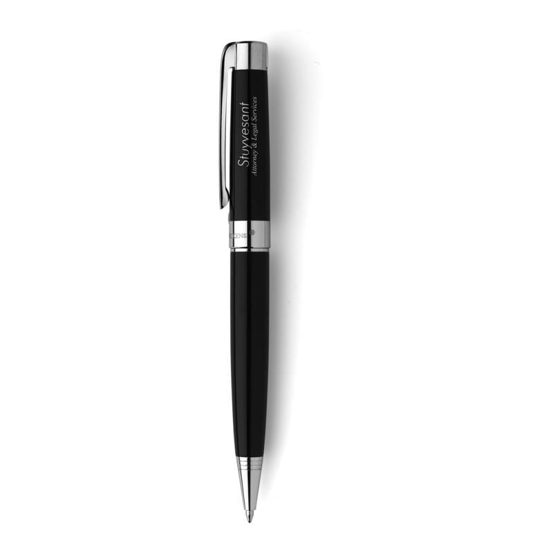 Charles Dickens® Lena balpen - metaal - zwarte inkt - draaimechanisme - geschenkverpakking