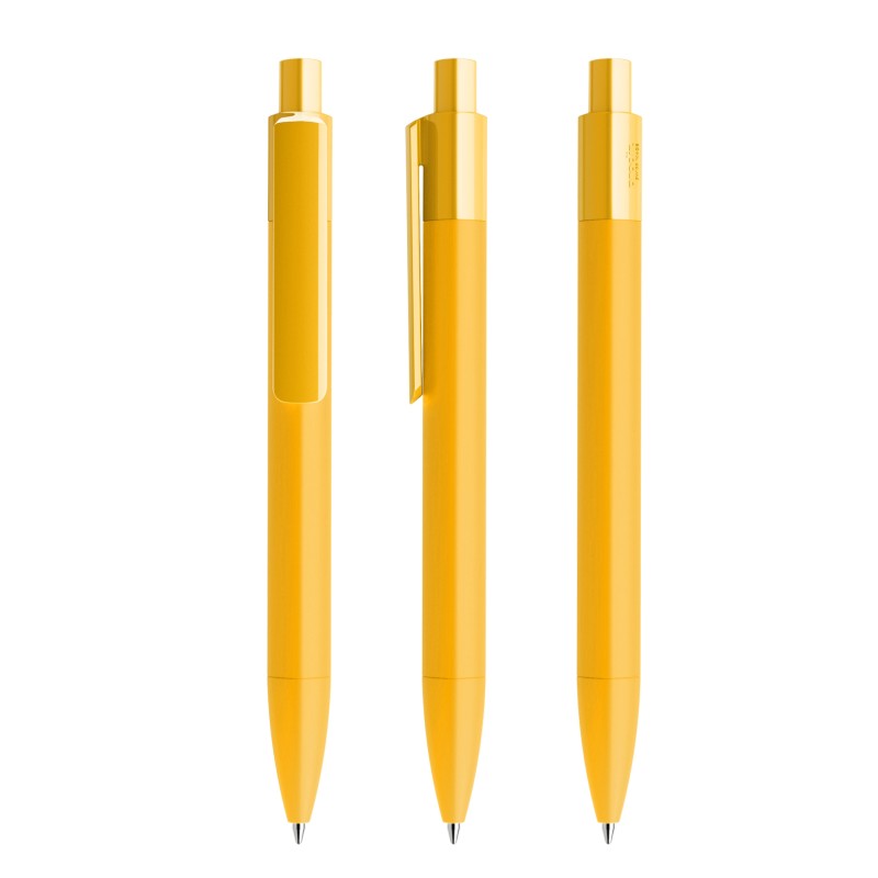 Prodir DS4 balpen - gerecycled kunststof - zwarte, blauwe inkt - soft touch