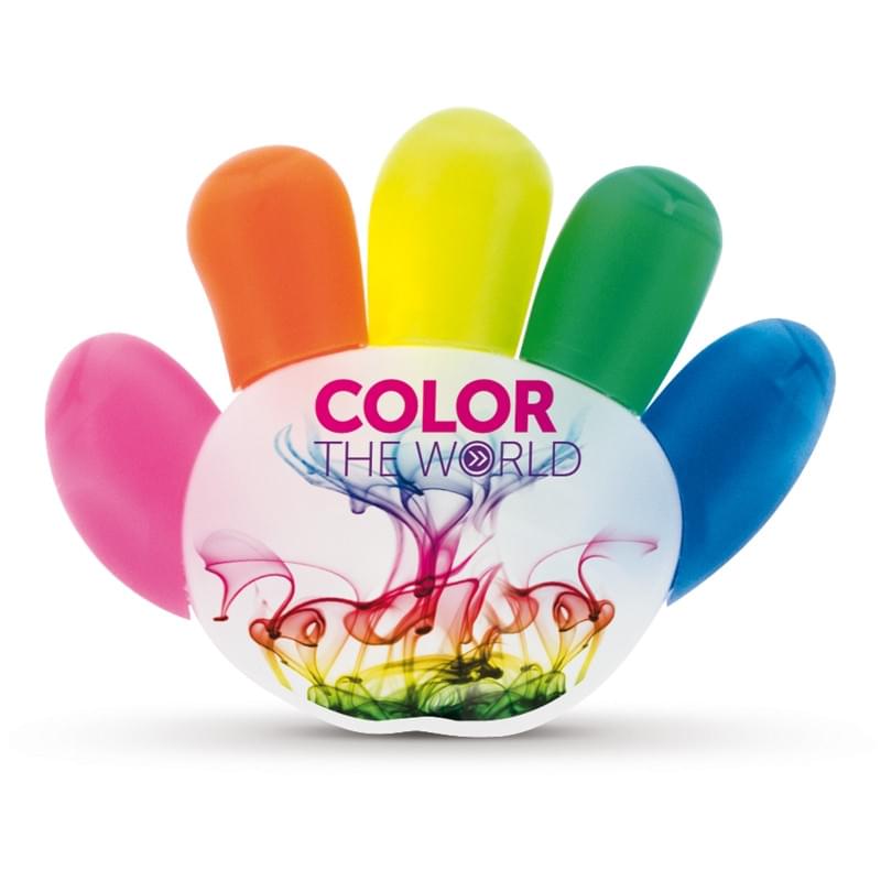 Markeerstift hand - PS/PP - 5 kleuren