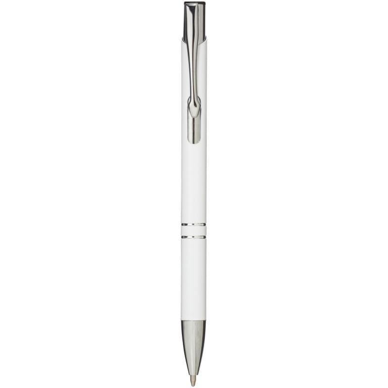 Moneta balpen - aluminium - zwarte inkt - klikmechanisme - gelakte afwerking - chroom details