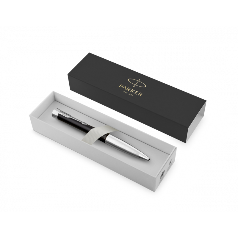 Parker Urban twist balpen - metaal - blauwe inkt - draai mechanisme - geschenkverpakking
