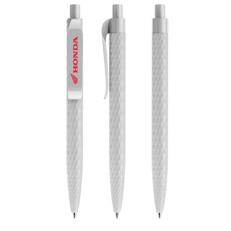 Prodir QS01 balpen - gerecycled kunststof - zwarte, blauwe inkt - soft touch
