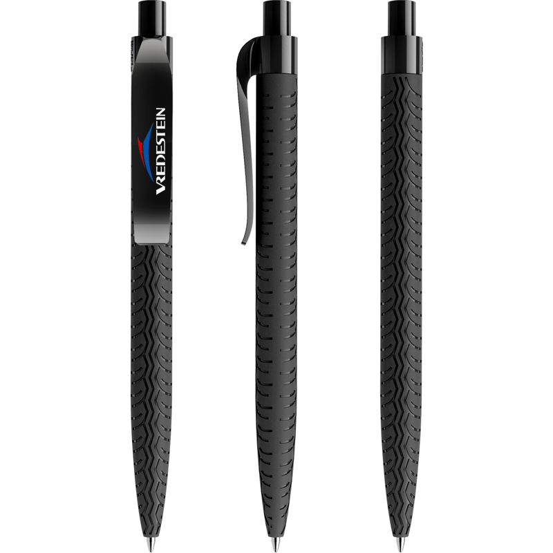 Prodir QS03 balpen - gerecycled kunststof - zwarte, blauwe inkt - customizable
