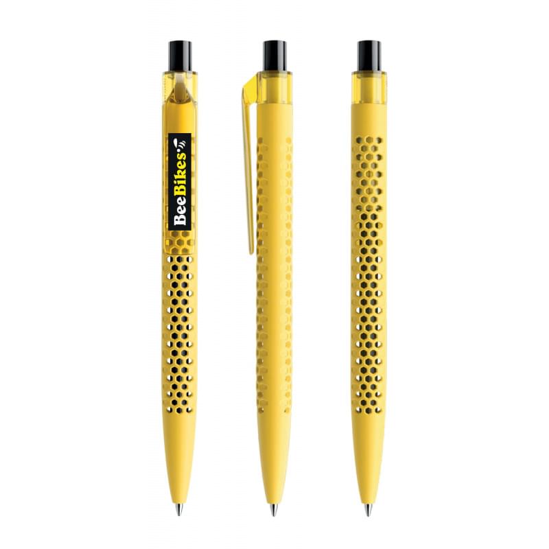 Prodir QS40 Air balpen - gerecycled kunststof - zwarte, blauwe inkt - soft touch