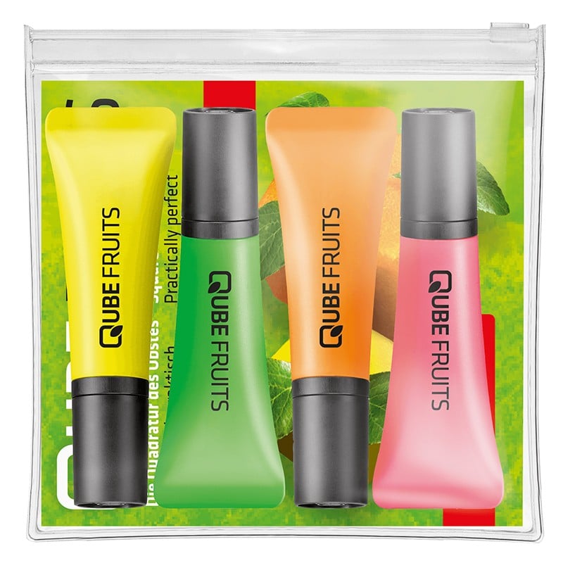 Stabilo - neon markeerstiften - 5 kleuren - set van 4 - in etui