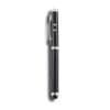 4 in 1 stylus balpen - messing - zwarte inkt - zaklamp - laser pointer