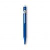 Caran d'Ache 849 balpen - metaal - blauwe inkt - push knop