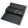 Senator Image black line set - metaal - blauwe inkt - roller balpen en balpen - geschenkverpakking
