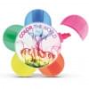 Markeerstift bloem - ABS plastic - 5 kleuren