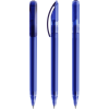 Prodir DS3 balpen - gerecycled kunststof - zwarte, blauwe inkt - transparant - QR code - customizable
