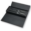 Senator Image black line set - metaal - blauwe inkt - roller balpen en balpen - geschenkverpakking