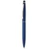 Quim stylus balpen - aluminium - blauwe inkt - matte afwerking - draaimechanisme