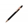 Paris stylus balpen - rose gold metaal - blauwe inkt - soft touch afwerking