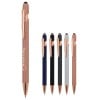 Paris stylus balpen - rose gold metaal - blauwe inkt - soft touch afwerking