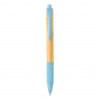 Balpen - bamboe en tarwestro - blauwe inkt