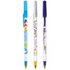 BIC® Round stic® balpen - kunststof - zwarte, blauwe inkt - losse dop