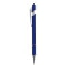 Lyon soft touch stylus pen - aluminium - blauwschrijvend