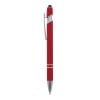 Lyon soft touch stylus pen - aluminium - blauwschrijvend
