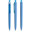 Prodir DS8 balpen - gerecycled kunststof - zwarte, blauwe inkt - soft touch - QR code