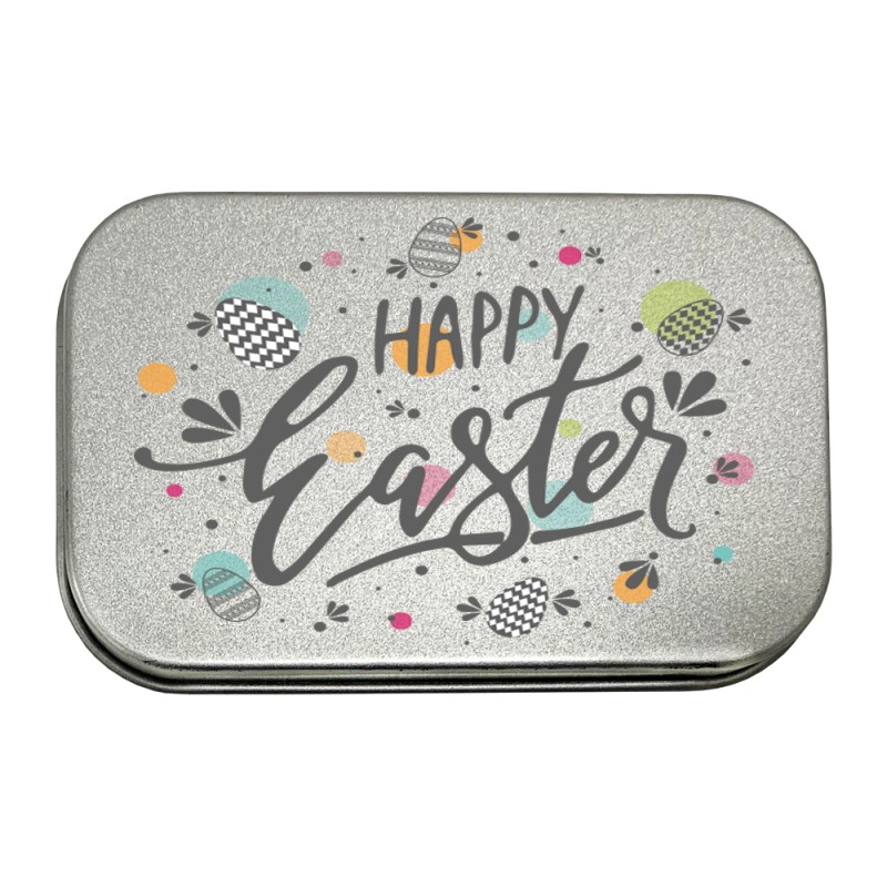 Gespikkelde chocolade eitjes blik - 60 gram