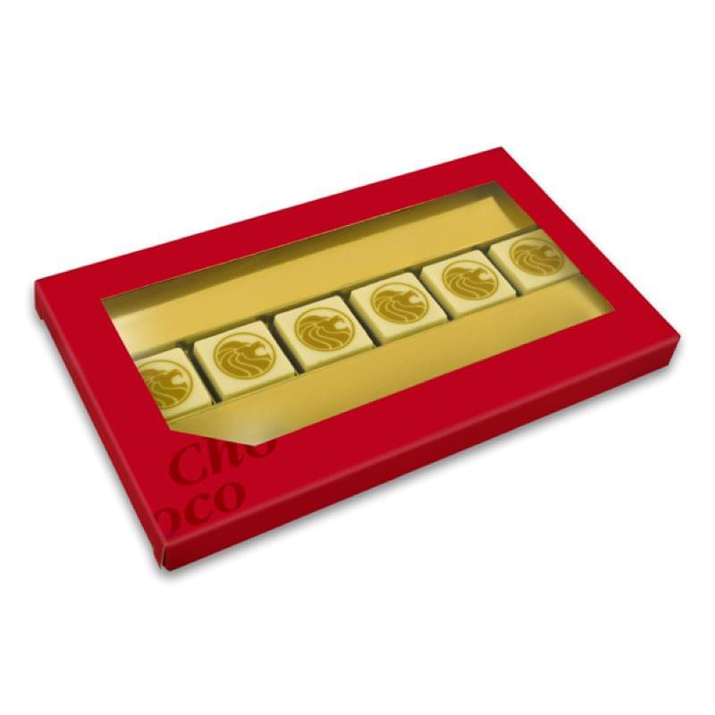 Logo bonbons 6 - praliné - geschenkdoos - eigen logo - 69g
