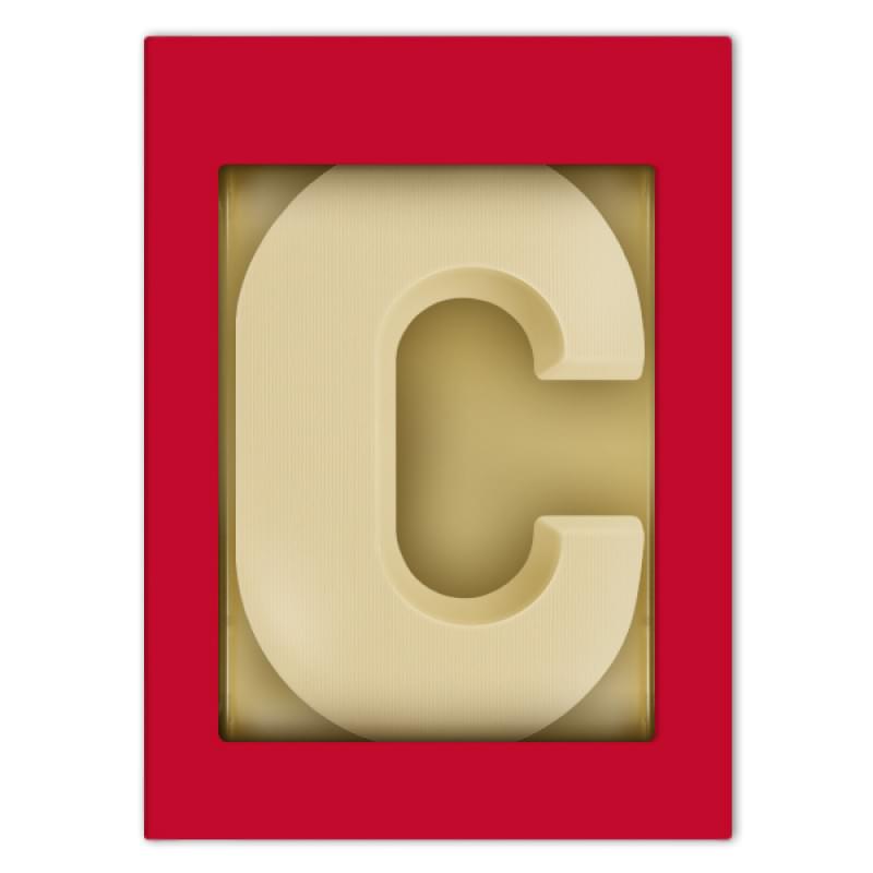 Chocoladeletter A t/m Z wit (200 g)