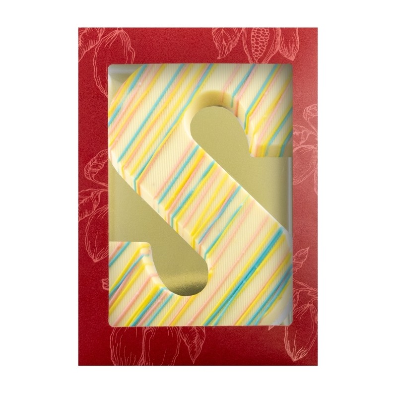 Chocoladeletter S Color Fun Wit