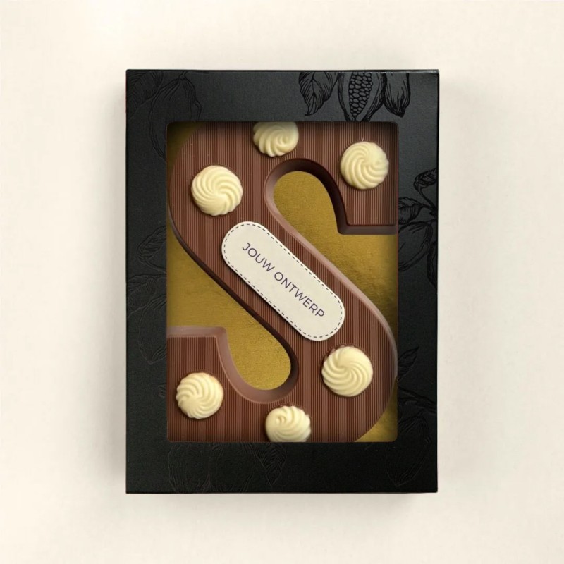 Decoletter S melk & wit + logo