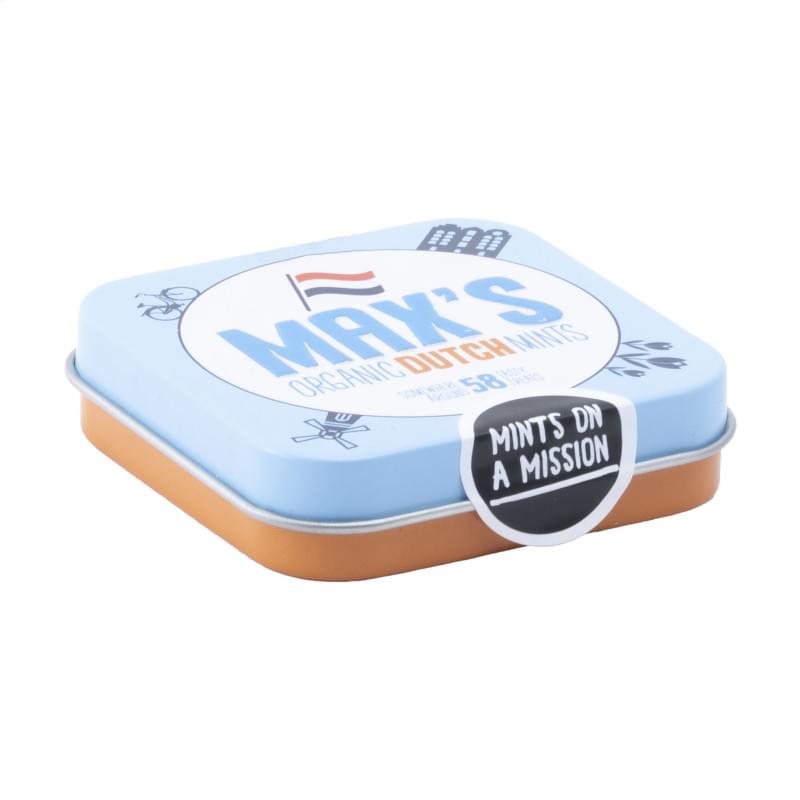 Max's Mints Organic Menthol Dutch Mints - 58 stuks - vegan en halal - doosje