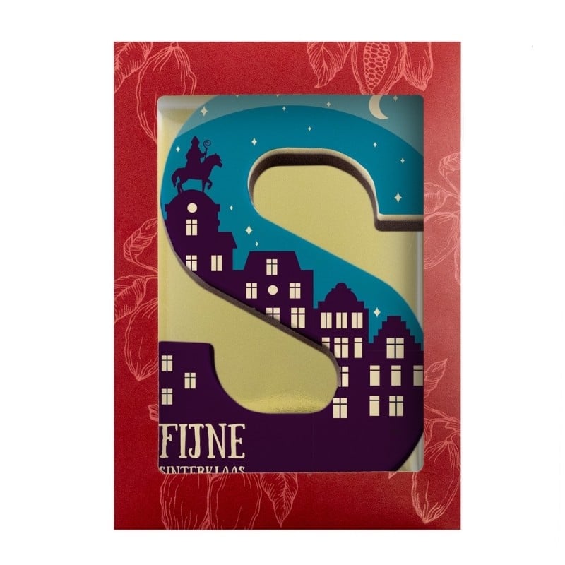 Printletter S - Fijne Sinterklaas