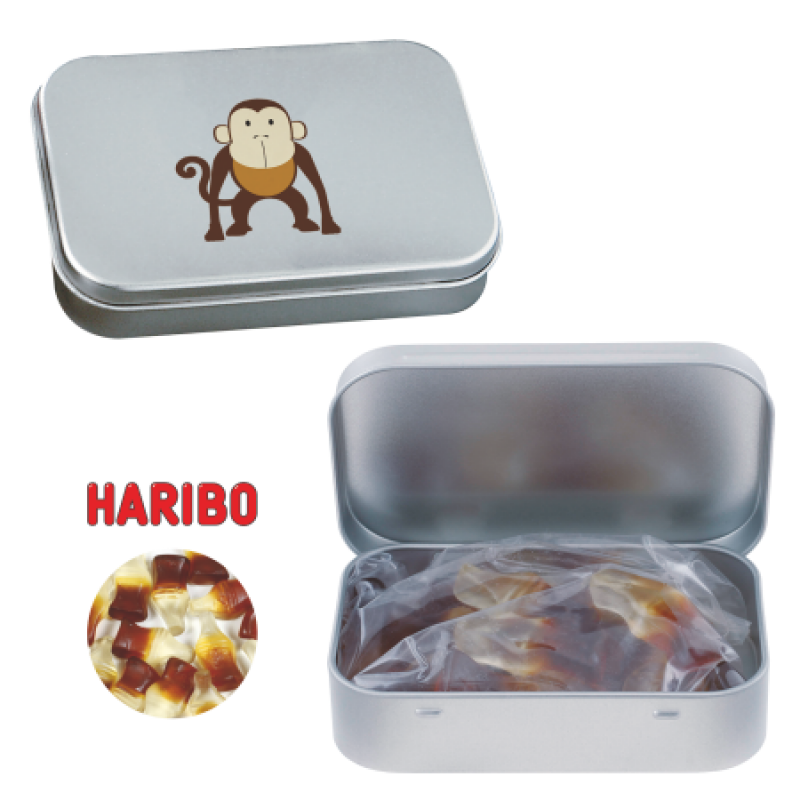 Scharnierblik Haribo colaflesjes